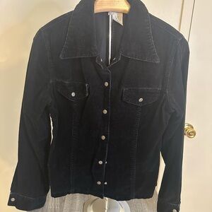 Just USA Women's Black Corduroy Blazer